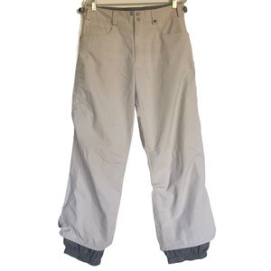 Burton Radar Snowboarding Pants Womens Sz M Lined Winter Weatherproof Ski Beige